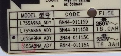 KIT DE TARJETAS PARA TV SAMSUNG / MAIN BN94-16852B / BN41-02855A / BN97-18210G / FUENTE BN4401115C / L65SA9NA_ADY / BN440-1115C / LED DRIVER BN44-01134A / L65SA9NC_ADY / BN4401134A / PANEL CY-TA065FLAV1H / MODELO QN65QN90AAFXZA CA01 - Imagen 2